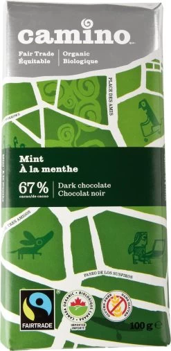 Camino Mint Dark Chocolate Bar 67%