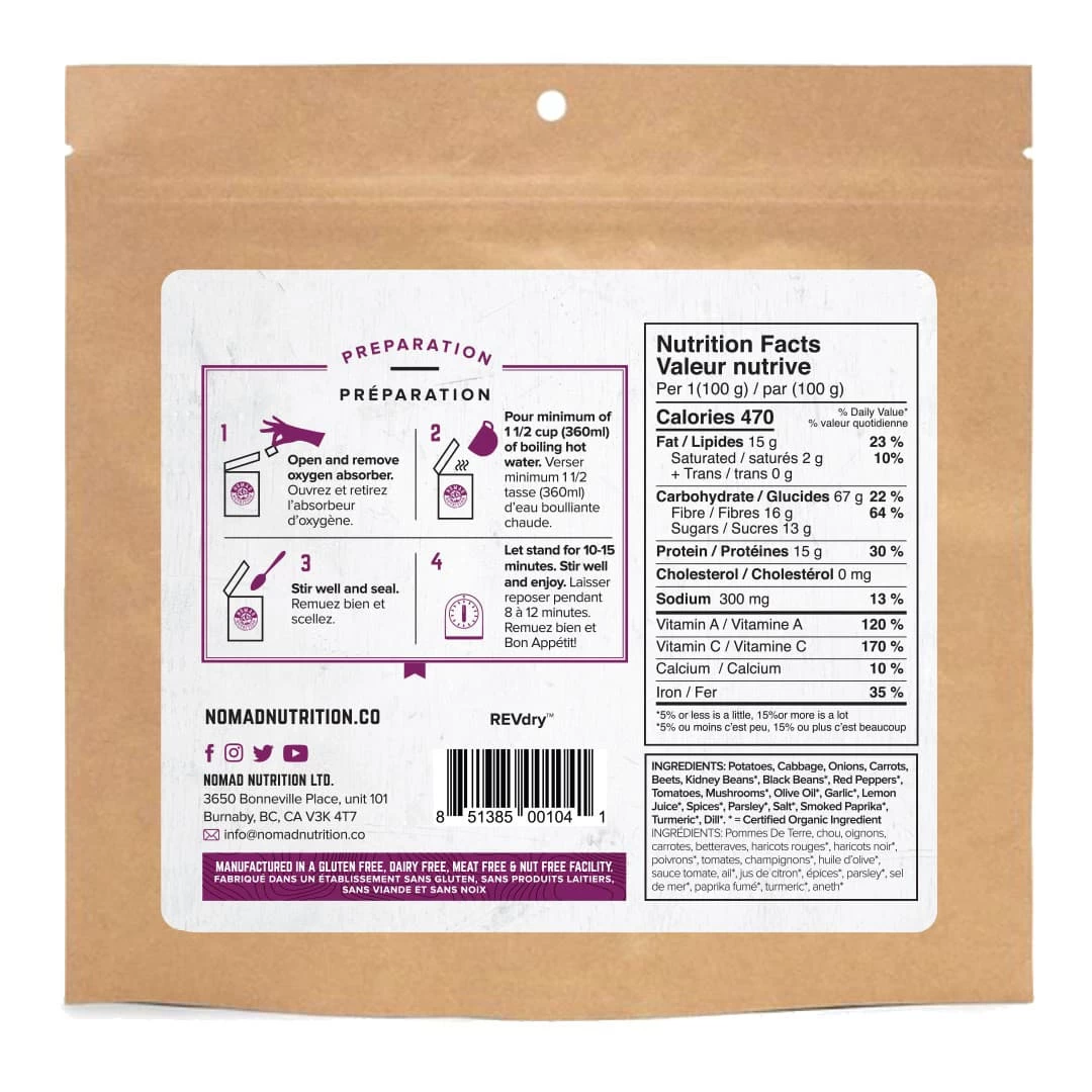 Nomad Nutrition Ukrainian Borscht 112g - Image 2