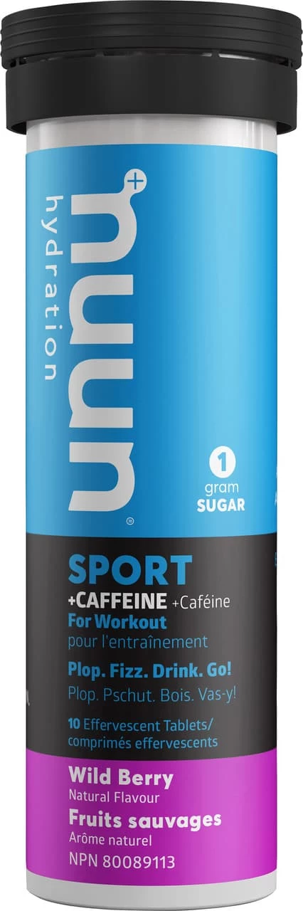 Nuun Sport & Caffeine Electrolyte Replacement Tablets Wildberry