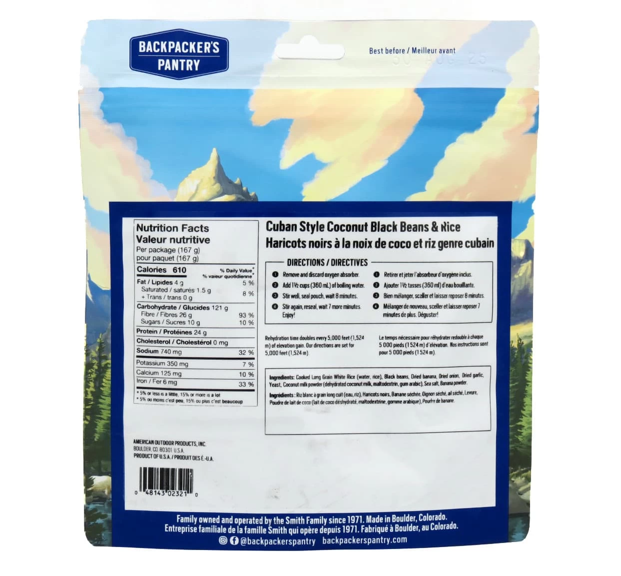Backpacker's Pantry Cuban Coconut Black Beans And Rice - Image 2