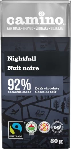 Camino Nightfall Dark Chocolate Bar 92%
