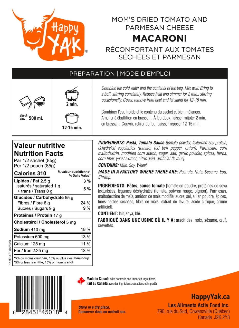 Happy Yak Mom's Dried Tomato And Cheese Macaroni - Image 3