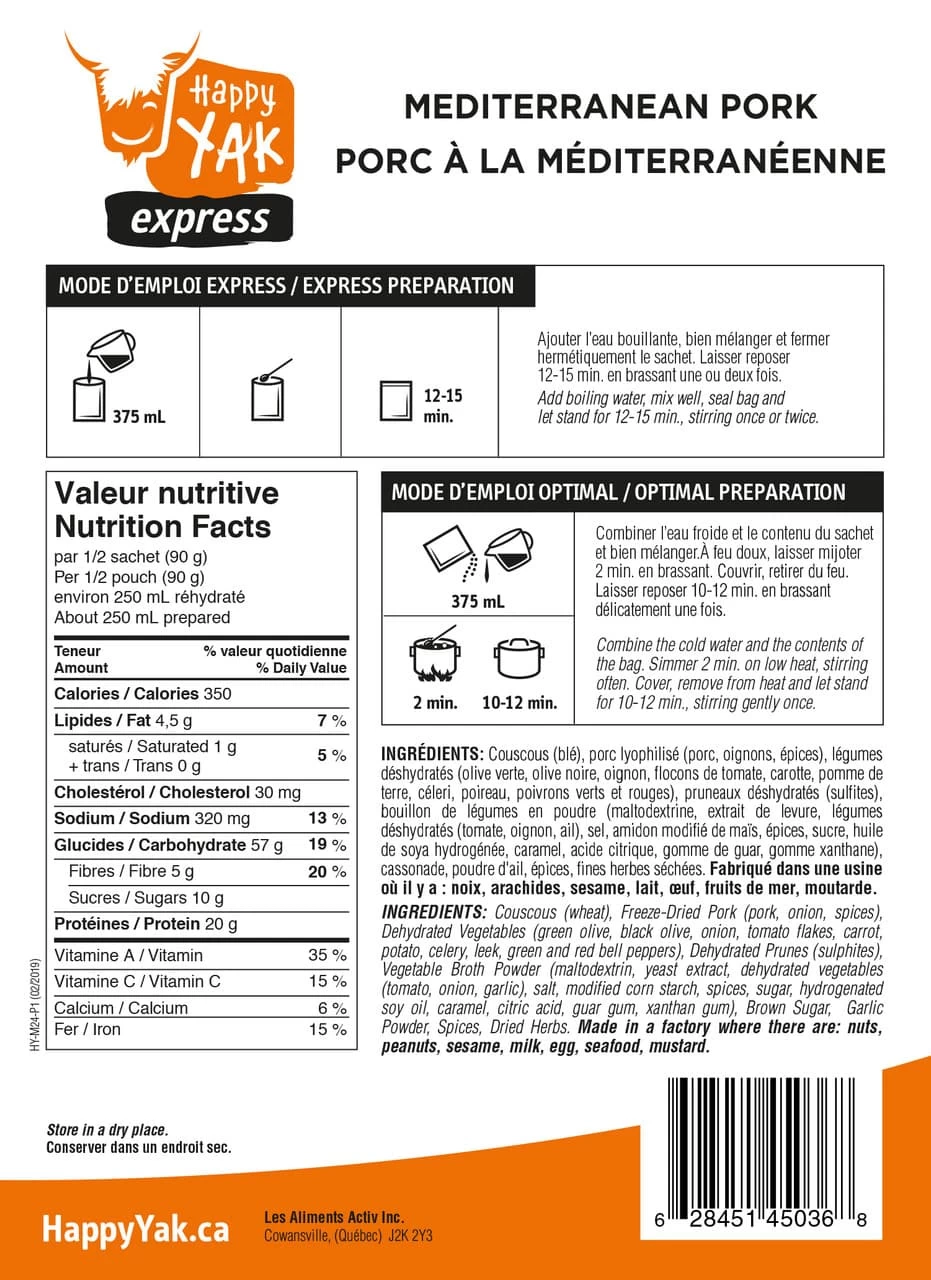 Happy Yak Mediterranean Pork - Image 3