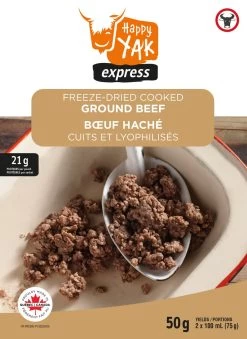 Happy Yak Freeze-Dried Cooked Ground Beef