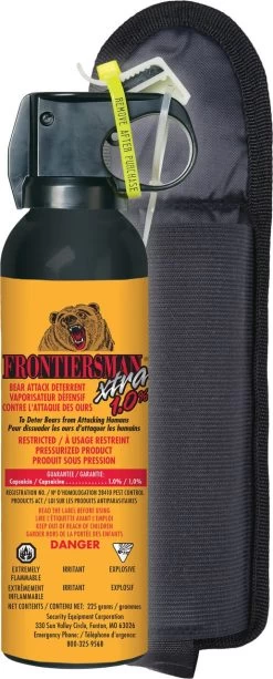 Frontiersman Bear Spray 1% 225g With Belt Holster