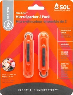 Survive Outdoors Longer Fire Lite Micro Sparker 2-Pack